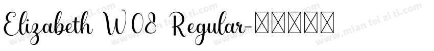 Elizabeth W08 Regular字体转换